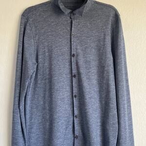 Men's Button-Down Polo "Blue jean" color - Size S Zachary Prell